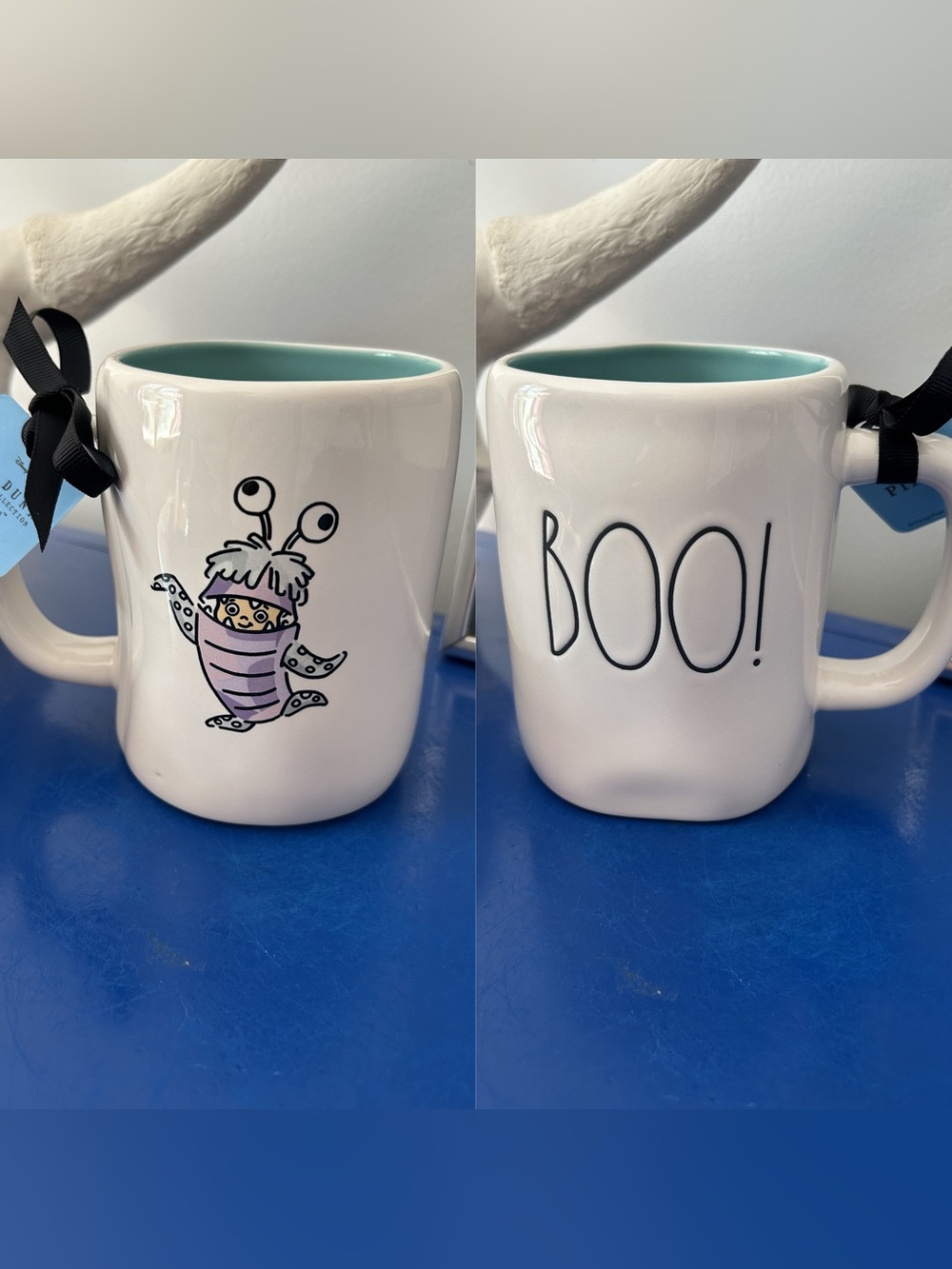 Rae Dunn Disney Monsters Inc Boo! Double Sided Mug